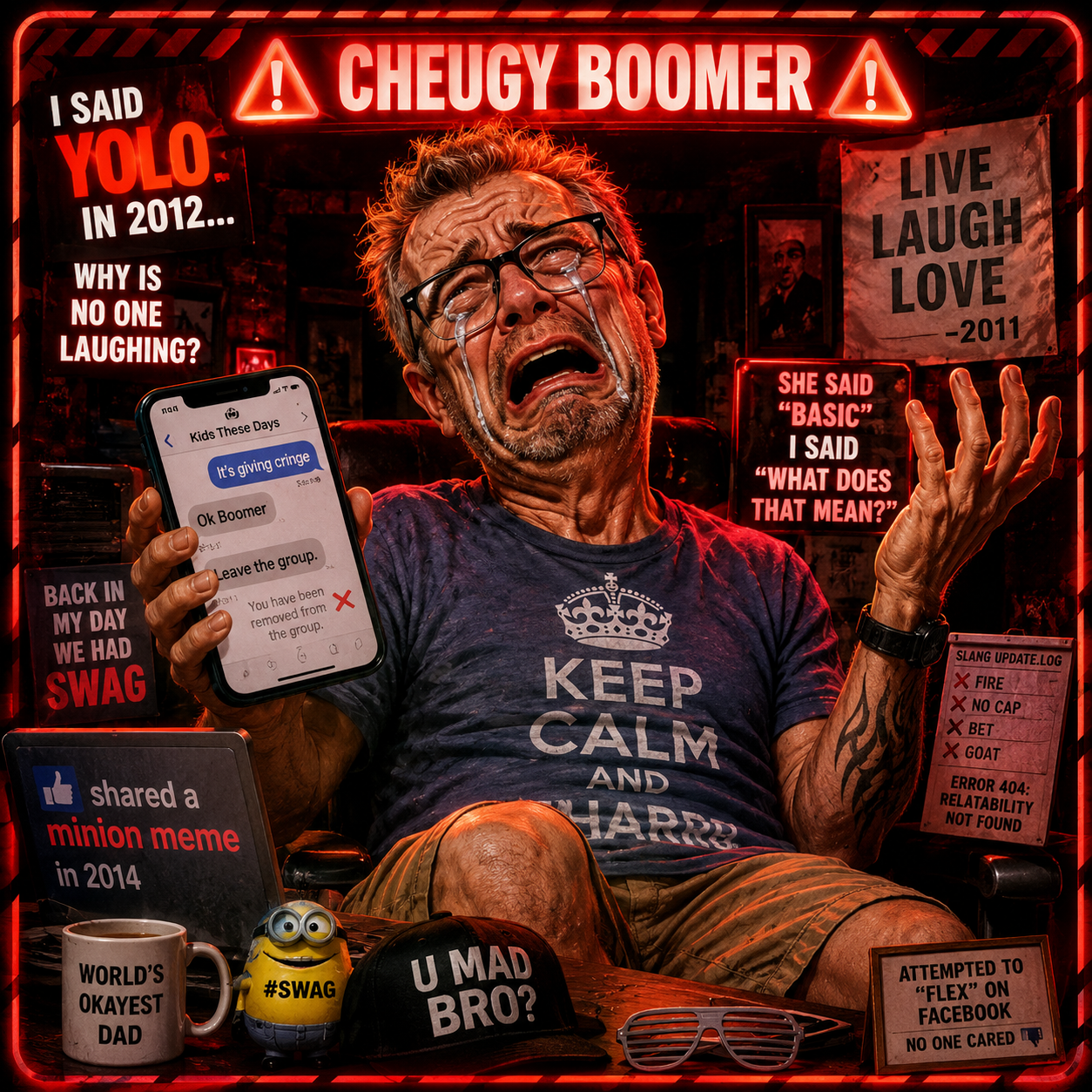 Cheugy Boomer Bingo